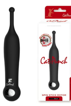 ローター【小型】CatPunch S SPIN STICK ROTOR BLACK 小さくてもパワフル！携帯用ローターで手軽に刺激を楽しむ。